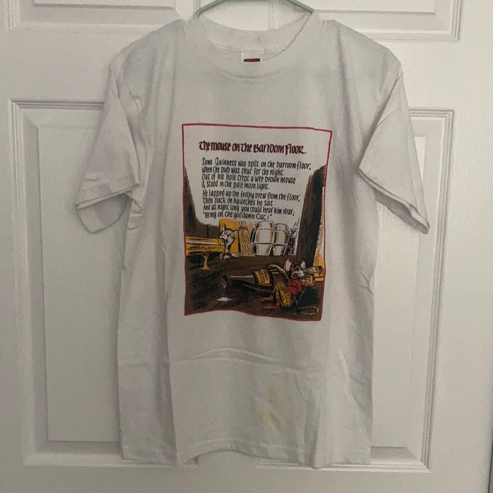 Vintage Guinness ‘Mouse on the bathroom floor’ T-shirt